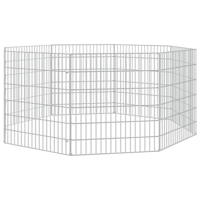 Free Range Animal Enclosure 8-Panel 54x60 cm Galvanised Iron