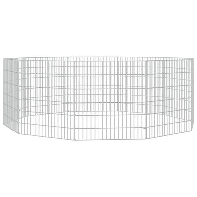 Free Range Animal Enclosure 10-Panel 54x60 cm Galvanised Iron