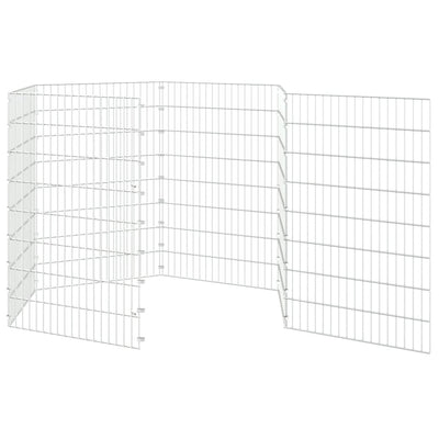 Free Range Animal Enclosure 6-Panel 54x80 cm Galvanised Iron