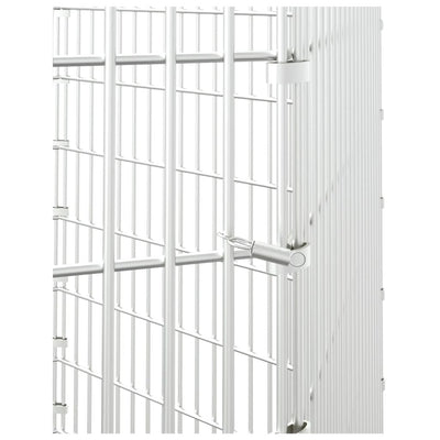 Free Range Animal Enclosure 6-Panel 54x80 cm Galvanised Iron