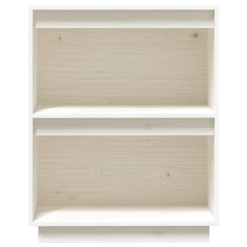 Console Cabinet White 60x34x75 cm Solid Wood Pine