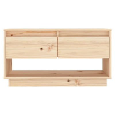 TV Cabinet 74x34x40 cm Solid Wood Pine