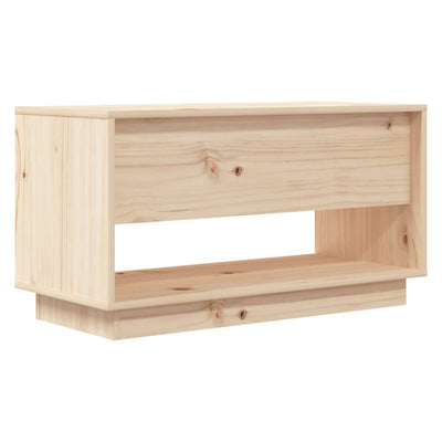 TV Cabinet 74x34x40 cm Solid Wood Pine