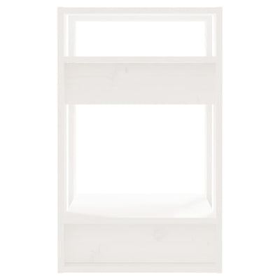 Book Cabinet/Room Divider White 41x35x57 cm Solid Wood Pine