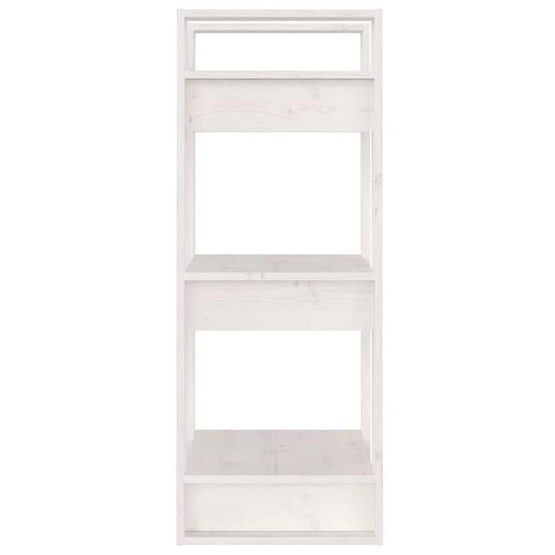 Book Cabinet/Room Divider White 41x35x91 cm Solid Wood Pine