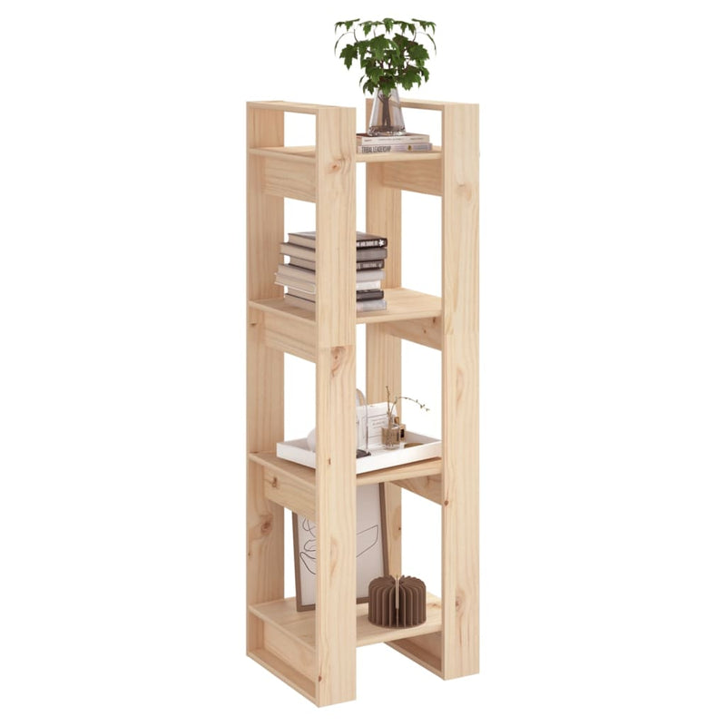 Book Cabinet/Room Divider 41x35x125 cm Solid Wood Pine