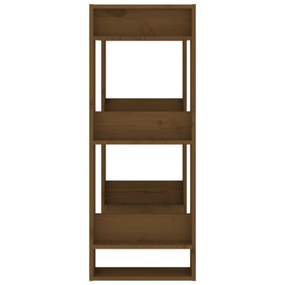 Book Cabinet/Room Divider Honey Brown 60x35x91 cm Solid Wood