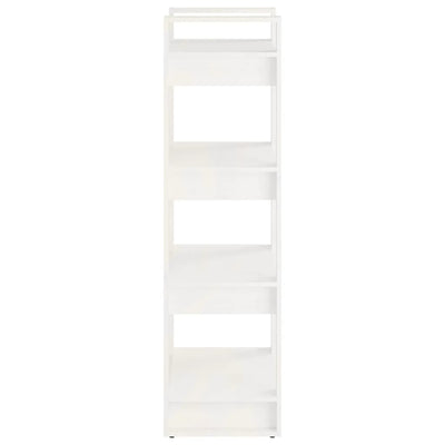 Book Cabinet/Room Divider White 60x35x125 cm Solid Wood