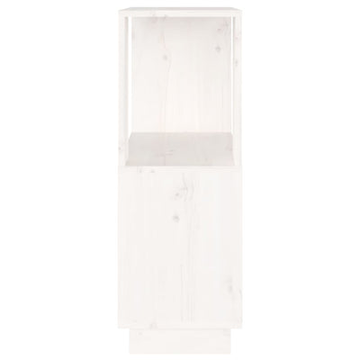 Book Cabinet/Room Divider White 51x25x70 cm Solid Wood Pine