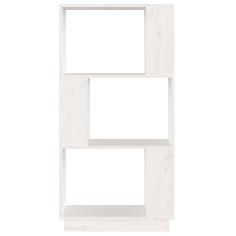 Book Cabinet/Room Divider White 51x25x101 cm Solid Wood Pine