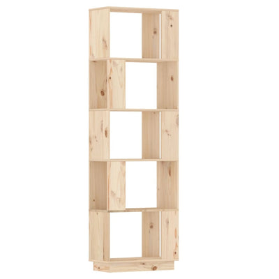 Book Cabinet/Room Divider 51x25x163.5 cm Solid Wood Pine