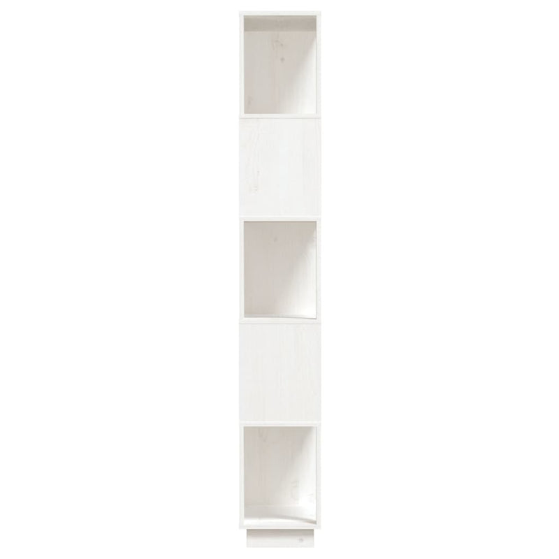 Book Cabinet/Room Divider White 80x25x163.5 cm Solid Wood Pine