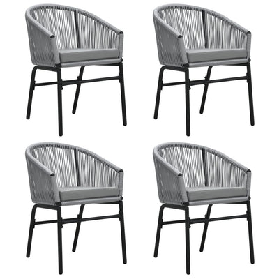 5 Piece Garden Dining Set Grey