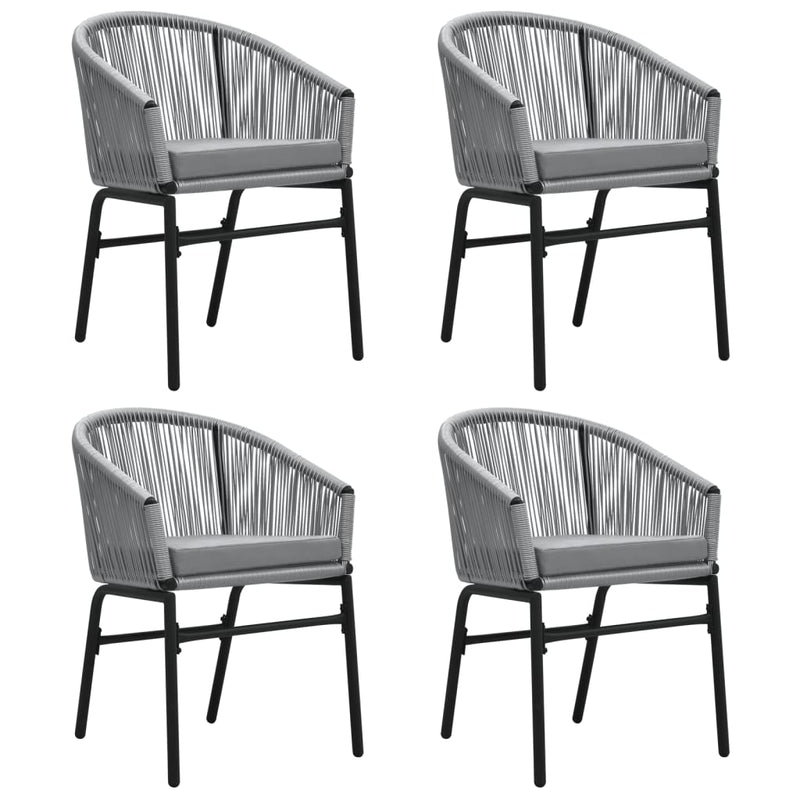 5 Piece Garden Dining Set Grey