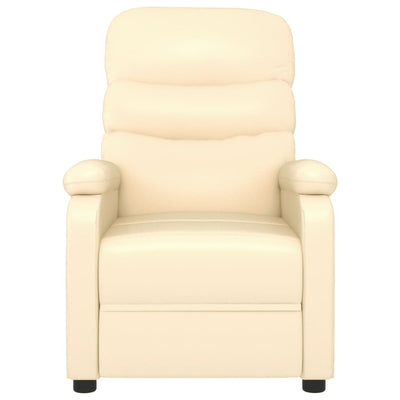 Massage Chair Cream Faux Leather