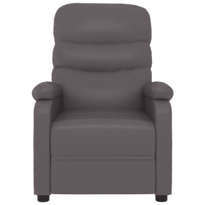 Massage Chair Grey Faux Leather