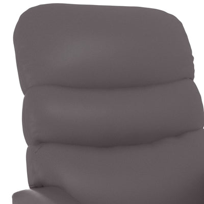 Massage Chair Grey Faux Leather