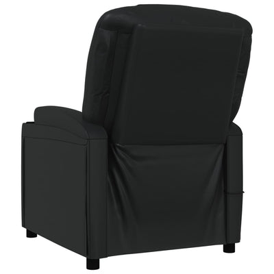 Massage Chair Black Faux Leather