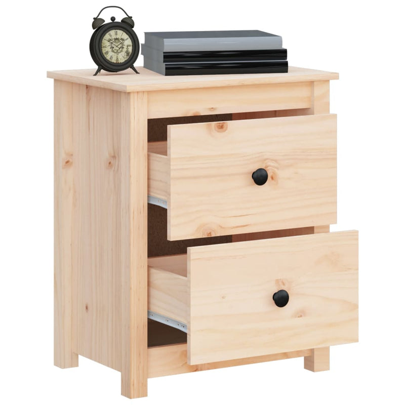 Bedside Cabinet 50x35x61.5 cm Solid Wood Pine