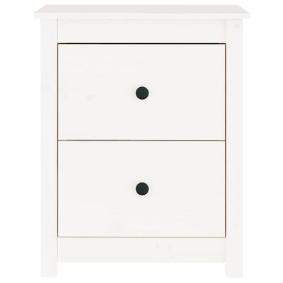 Bedside Cabinets 2 pcs White 50x35x61.5 cm Solid Wood Pine