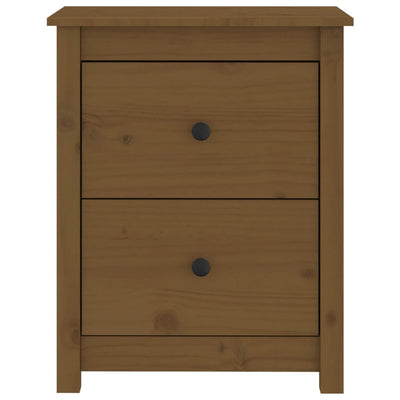 Bedside Cabinet Honey Brown 50x35x61.5 cm Solid Wood Pine