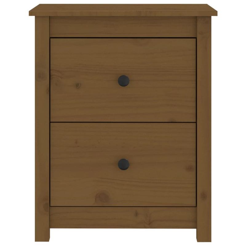 Bedside Cabinet Honey Brown 50x35x61.5 cm Solid Wood Pine