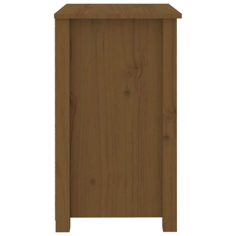 Bedside Cabinet Honey Brown 50x35x61.5 cm Solid Wood Pine