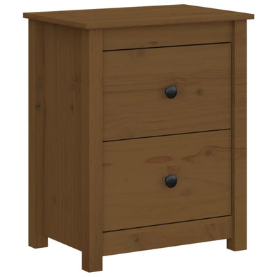 Bedside Cabinets 2 pcs Honey Brown 50x35x61.5 cm Solid Wood Pine