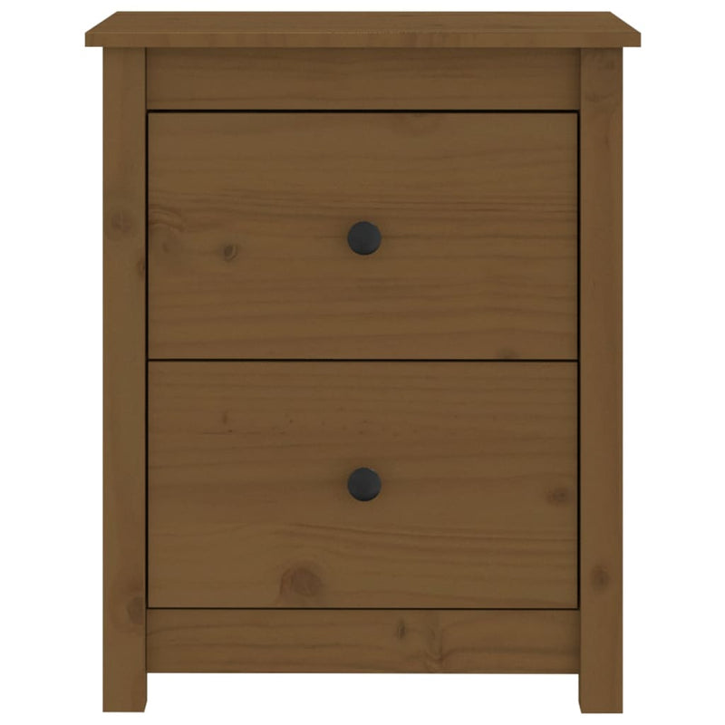 Bedside Cabinets 2 pcs Honey Brown 50x35x61.5 cm Solid Wood Pine