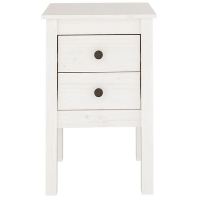 Bedside Cabinets 2 pcs White 40x35x61.5 cm Solid Wood Pine