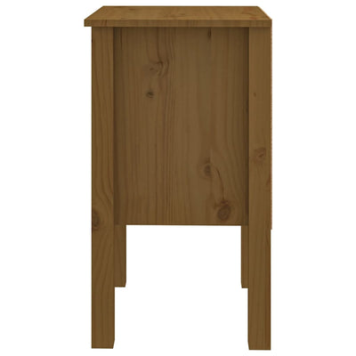 Bedside Cabinet Honey Brown 40x35x61.5 cm Solid Wood Pine