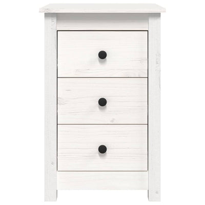 Bedside Cabinets 2 pcs White 40x35x61.5 cm Solid Wood Pine