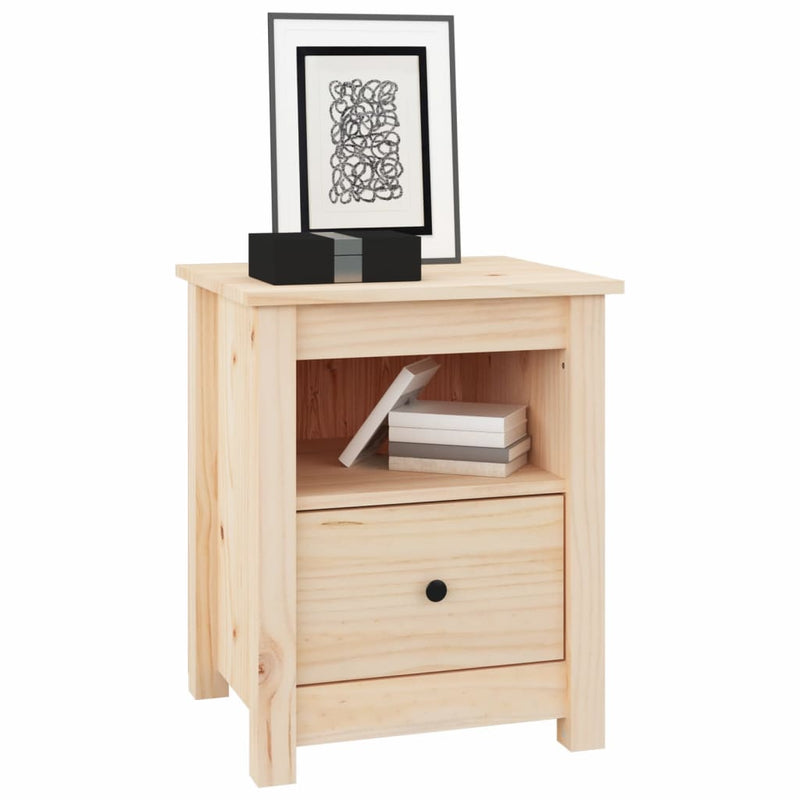 Bedside Cabinets 2 pcs 40x35x49 cm Solid Wood Pine