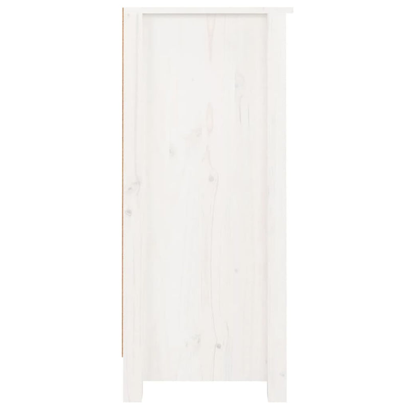 Sideboards 2 pcs White 40x35x80 cm Solid Wood Pine