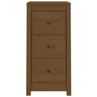 Sideboards 2 pcs Honey Brown 40x35x80 cm Solid Wood Pine