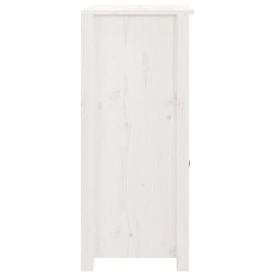 Sideboard White 40x35x80 cm Solid Wood Pine