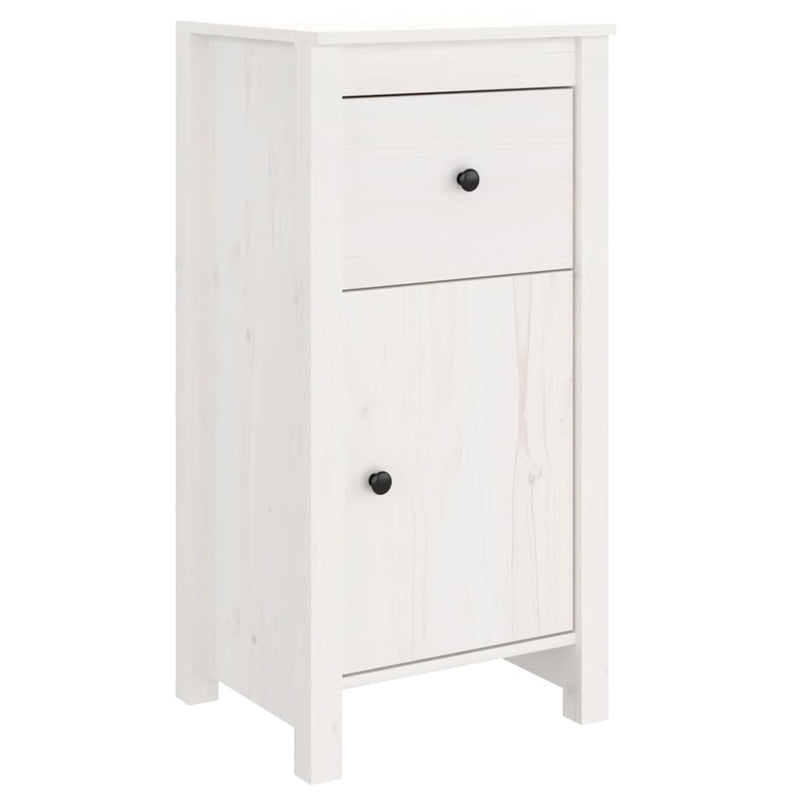 Sideboards 2 pcs White 40x35x80 cm Solid Wood Pine