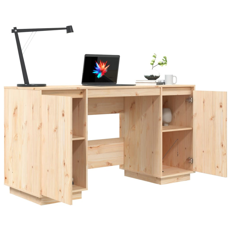 Desk 140x50x75 cm Solid Wood Pine