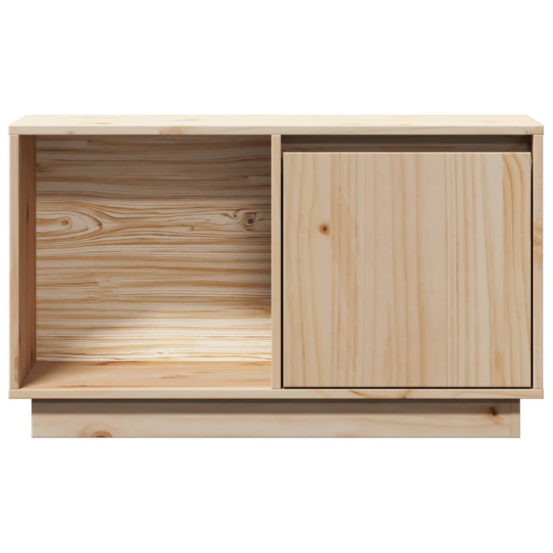 TV Cabinet 74x35x44 cm Solid Wood Pine