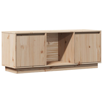 TV Cabinet 110.5x35x44 cm Solid Wood Pine