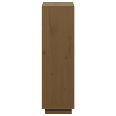 Highboard Honey Brown 110.5x35x117 cm Solid Wood Pine