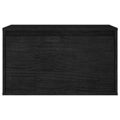 TV Cabinets 3 pcs Black Solid Wood Pine
