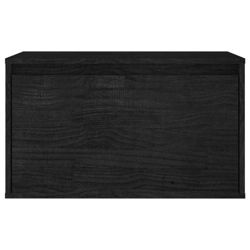 TV Cabinets 3 pcs Black Solid Wood Pine