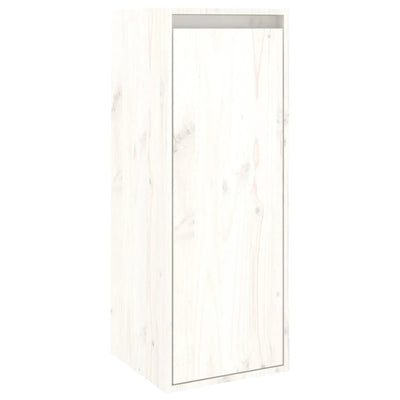 TV Cabinets 5 pcs White Solid Wood Pine