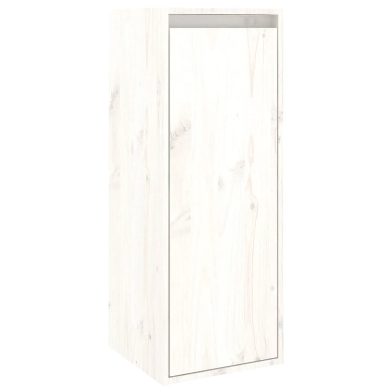 TV Cabinets 5 pcs White Solid Wood Pine