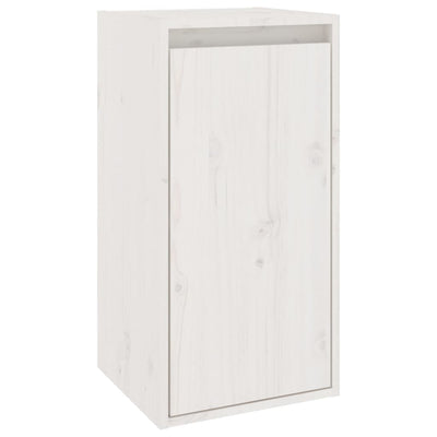 TV Cabinets 4 pcs White Solid Wood Pine