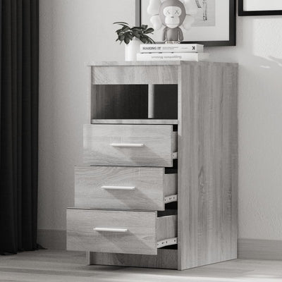 Drawer Cabinet Grey Sonoma 40x50x76 cm Engineered Wood