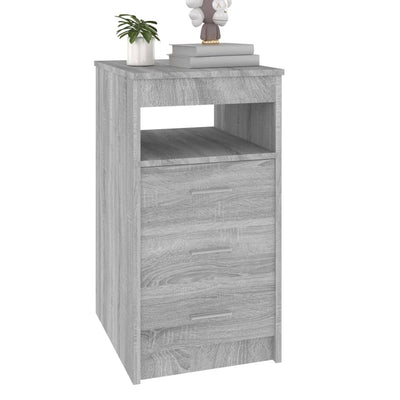 Drawer Cabinet Grey Sonoma 40x50x76 cm Engineered Wood