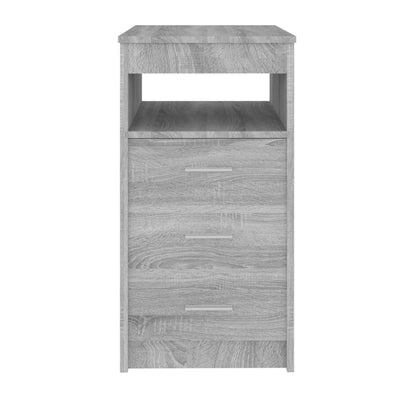 Drawer Cabinet Grey Sonoma 40x50x76 cm Engineered Wood