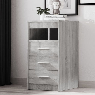 Drawer Cabinet Grey Sonoma 40x50x76 cm Engineered Wood